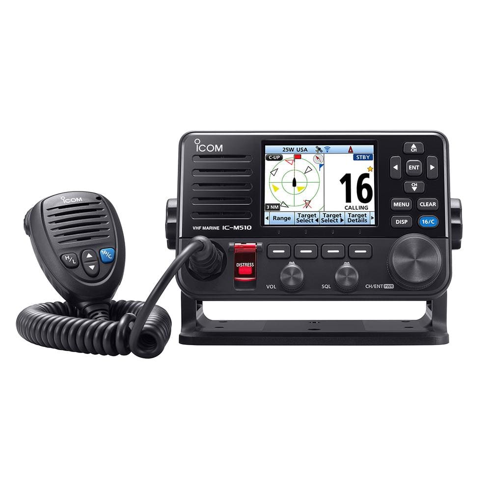 Icom Qualifies for Free Shipping Icom M510 VHF Radio W/Wireless Smart Device Operation Black #M510