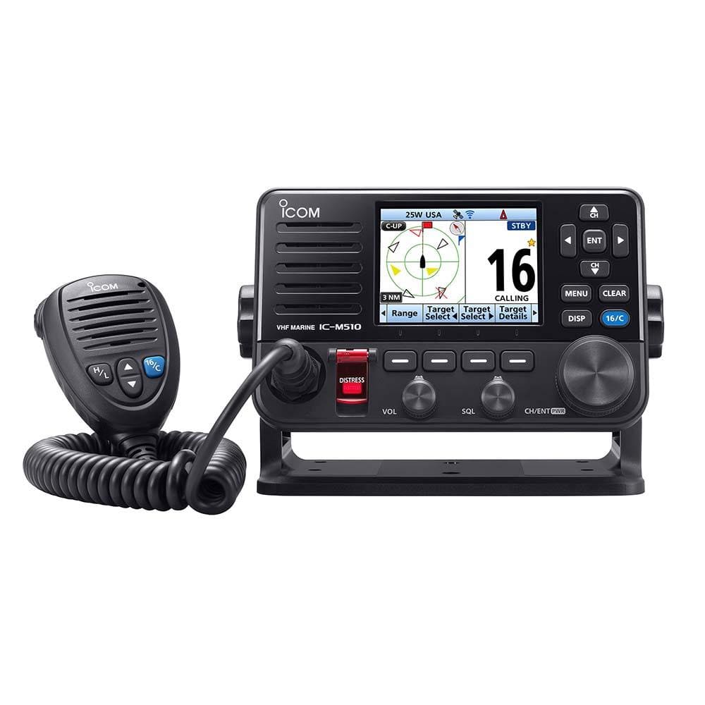 Icom Qualifies for Free Shipping Icom M510 VHF with Wireless Smart Device Operation Black #M510 11