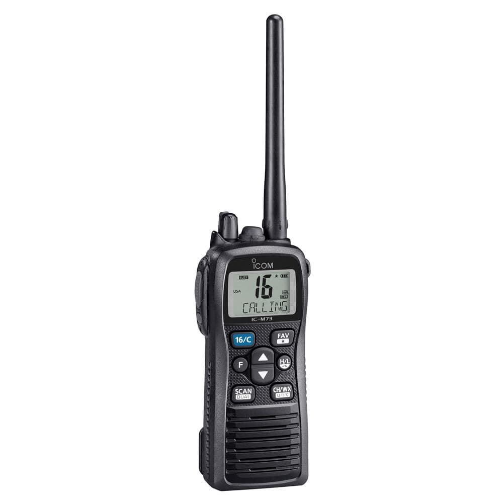 Icom Qualifies for Free Shipping Icom M73 Plus Handheld VHF 6w Marine Radio with Active Noise #M73 51