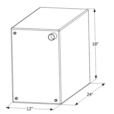 ICON Not Qualified for Free Shipping ICON Fresh Water Tank 1/2" FTP & 1-1/4" Filler WT2454 20-Gallon #12454