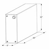 ICON Not Qualified for Free Shipping ICON Fresh Water Tank 1/2" FTP & 1-1/4" Filler WT2458 51-Gallon #12458