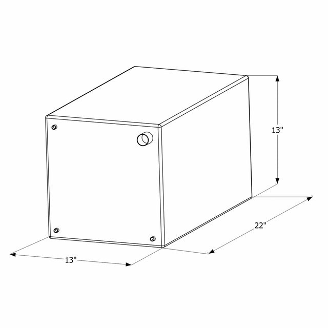 ICON Qualifies for Free Shipping ICON Fresh Water Tank 1/2" FTP & 1-1/4" Filler WT2459 15-Gallon #12459