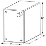 ICON Qualifies for Free Shipping ICON Fresh Water Tank 16" x 12" x 8" 6-Gallon #12738