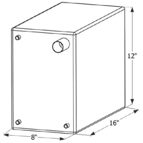 ICON Qualifies for Free Shipping ICON Fresh Water Tank 16" x 12" x 8" 6-Gallon #12738