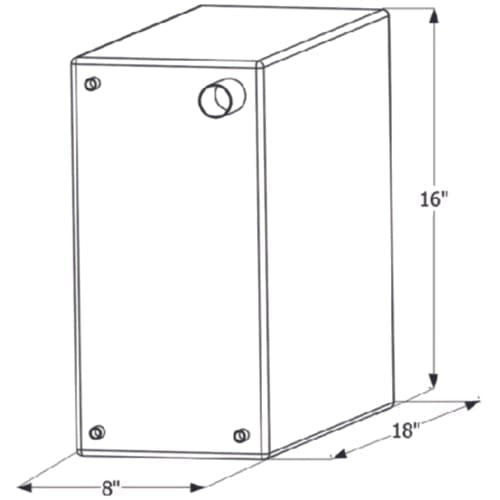 ICON Qualifies for Free Shipping ICON Fresh Water Tank 18" x 16" x 8" 10-Gallon #12729