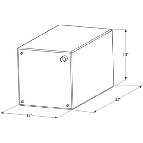 ICON Not Qualified for Free Shipping ICON Fresh Water Tank 22" x 13" x 13" 15-Gallon #12723