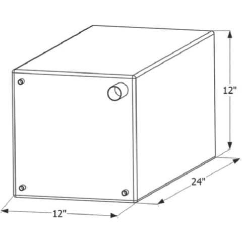 ICON Not Qualified for Free Shipping ICON Fresh Water Tank 24" x 12" x 12" 15-Gallon #12735