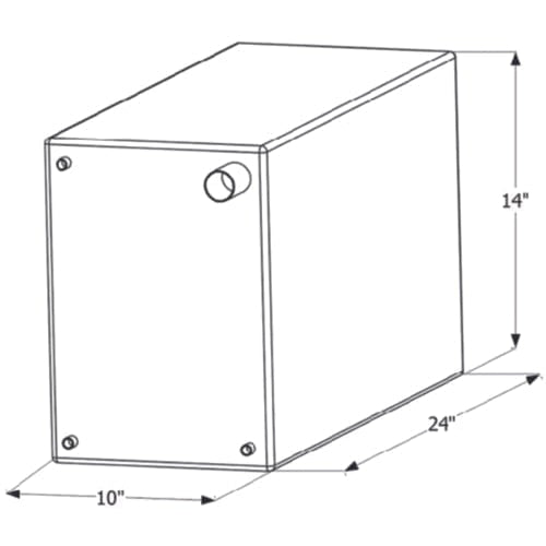 ICON Not Qualified for Free Shipping ICON Fresh Water Tank 24" x 14" x 10" 15-Gallon #12726