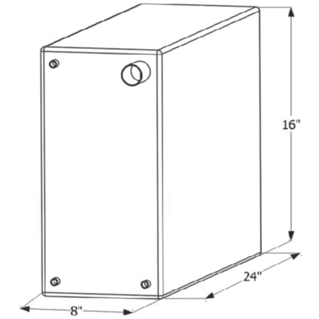 ICON Qualifies for Free Shipping ICON Fresh Water Tank 24" x 16" x 8" 12-Gallon #12730
