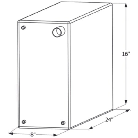 ICON Qualifies for Free Shipping ICON Fresh Water Tank 24" x 16" x 8" 12-Gallon #12730