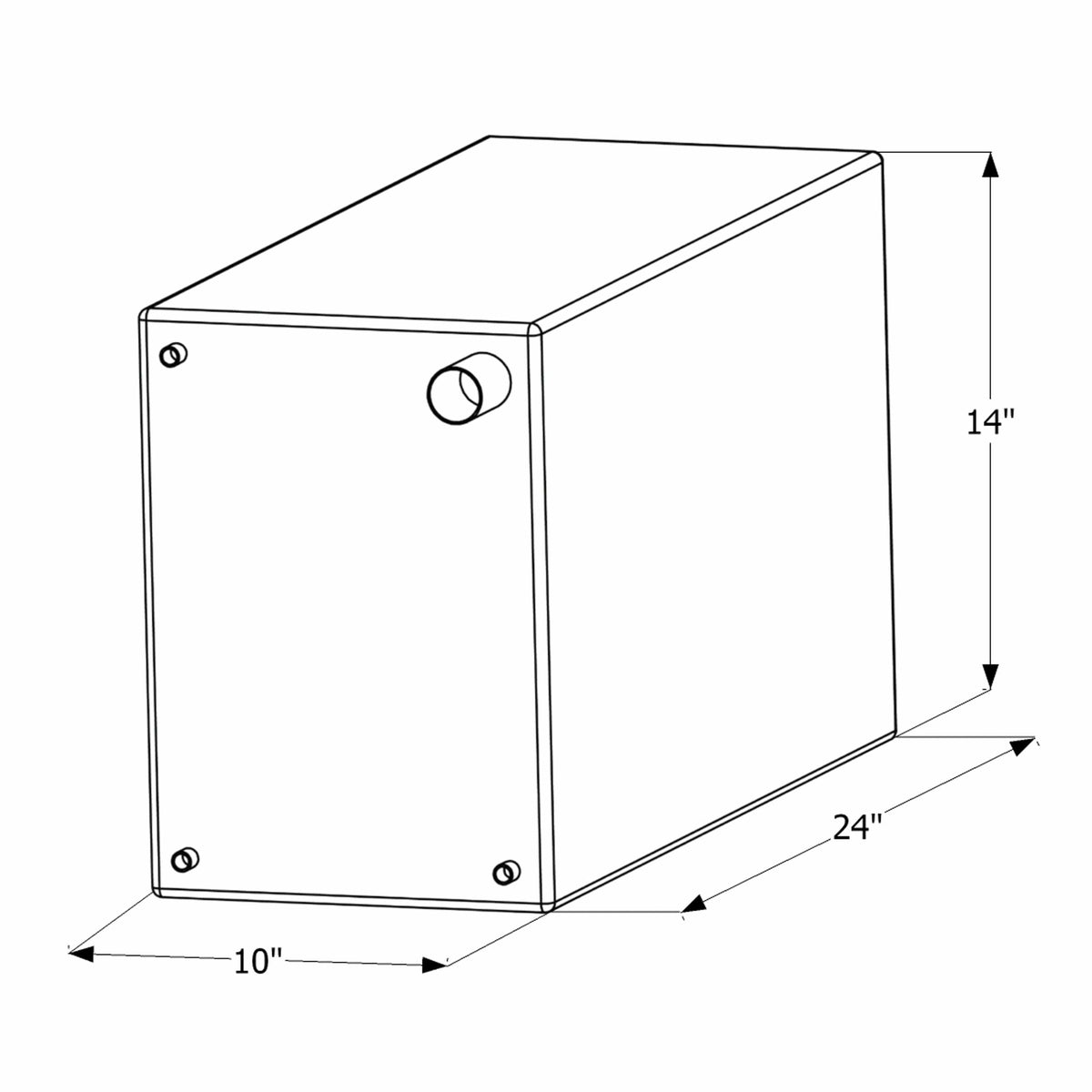 ICON Qualifies for Free Shipping ICON Fresh Water Tank 3/8" FTP & 1-1/4" Filter WT2462 15-Gallon #12462
