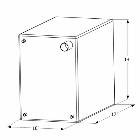 ICON Qualifies for Free Shipping ICON Fresh Water Tank 3/8" FTP & 1-1/4" Filter WT2464 10-Gallon #12464