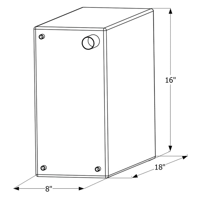 ICON Qualifies for Free Shipping ICON Fresh Water Tank 3/8" FTP & 1-1/4" Filter WT2465 10-Gallon #12465