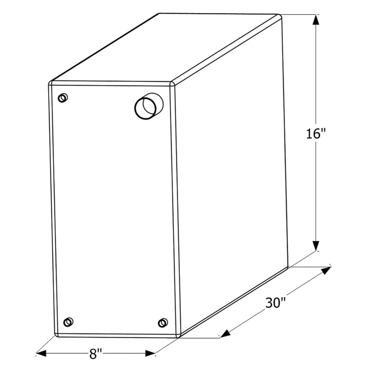 ICON Not Qualified for Free Shipping ICON Fresh Water Tank 3/8" FTP & 1-1/4" Filter WT2467 15-Gallon #12467