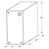 ICON Not Qualified for Free Shipping ICON Fresh Water Tank 3/8" FTP & 1-1/4" Filter WT2467 15-Gallon #12467