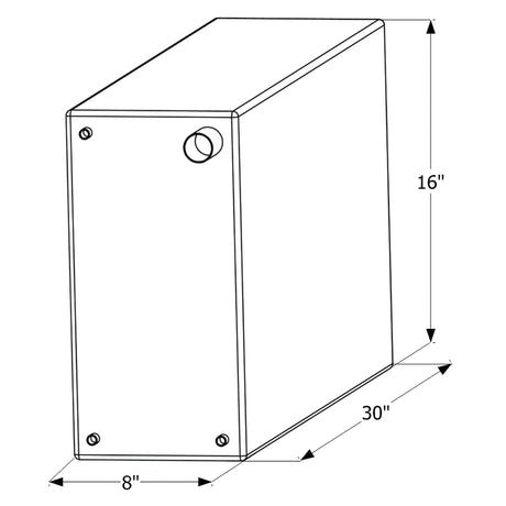 ICON Not Qualified for Free Shipping ICON Fresh Water Tank 3/8" FTP & 1-1/4" Filter WT2467 15-Gallon #12467