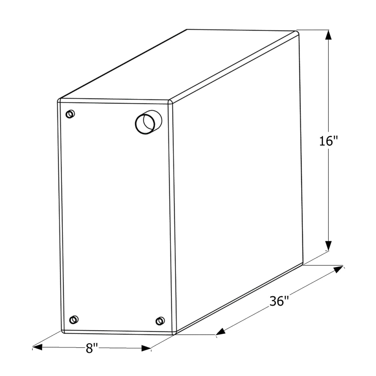 ICON Not Qualified for Free Shipping ICON Fresh Water Tank 3/8" FTP & 1-1/4" Filter WT2468 20-Gallon #12468