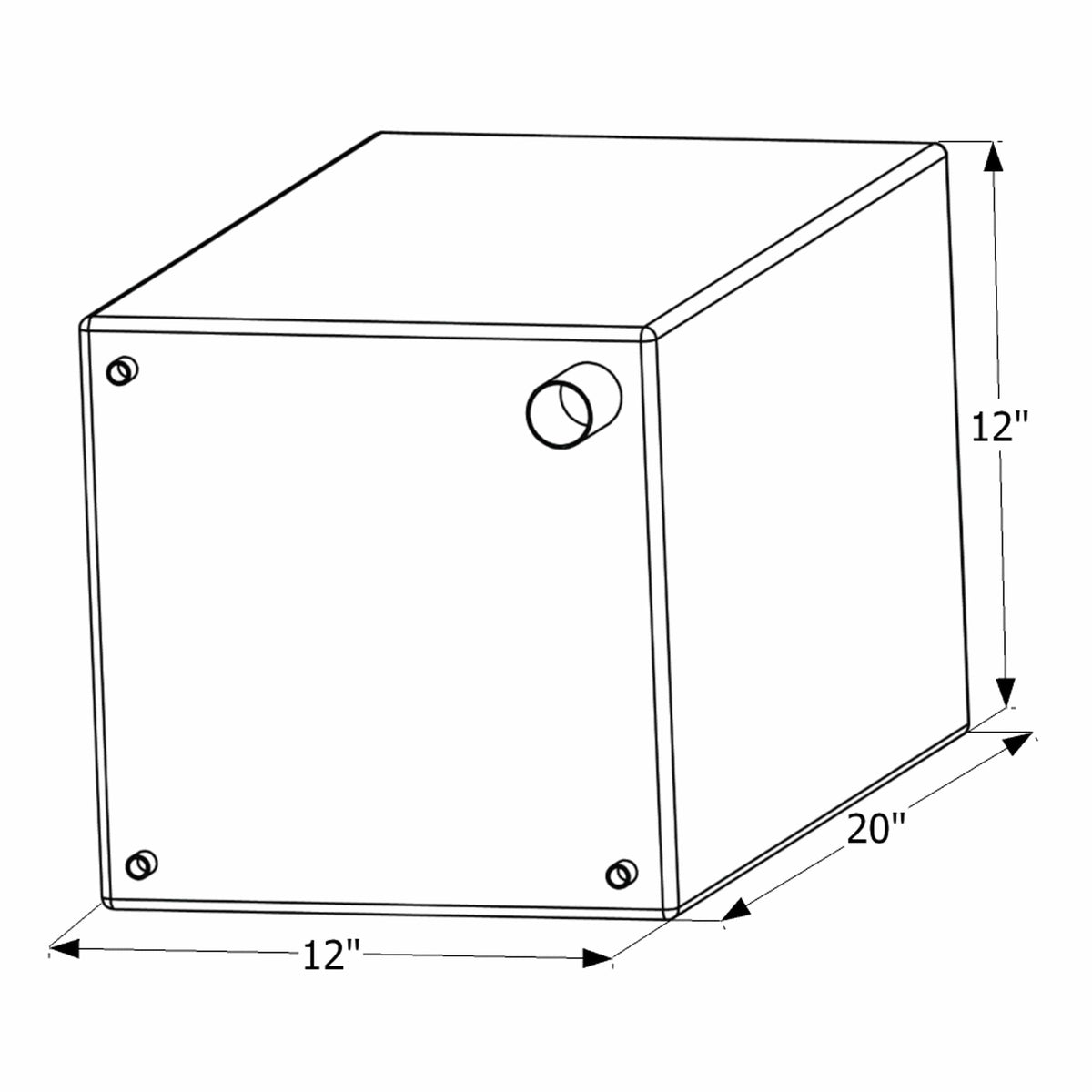 ICON Qualifies for Free Shipping ICON Fresh Water Tank 3/8" FTP & 1-1/4" Filter WT2470 12-Gallon #12470