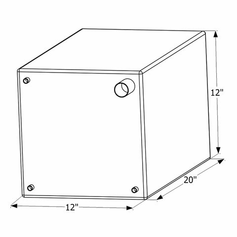ICON Qualifies for Free Shipping ICON Fresh Water Tank 3/8" FTP & 1-1/4" Filter WT2470 12-Gallon #12470