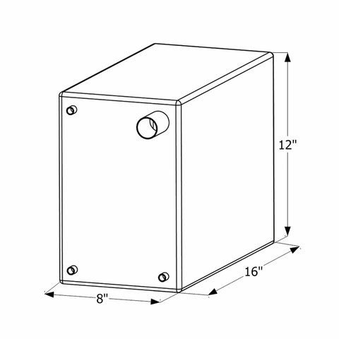 ICON Qualifies for Free Shipping ICON Fresh Water Tank 3/8" FTP & 1-1/4" Filter WT2474 6-Gallon #12474