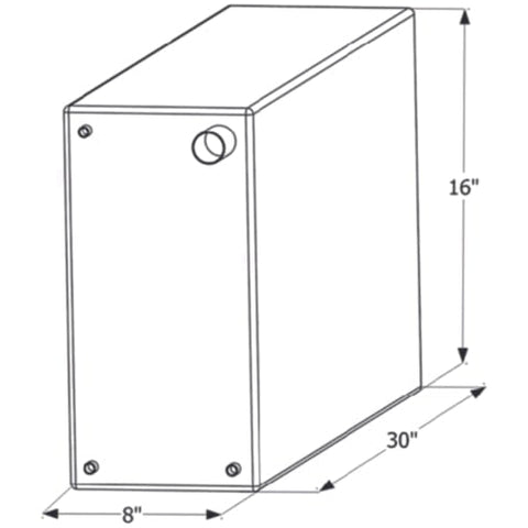 ICON Not Qualified for Free Shipping ICON Fresh Water Tank 30" x 16" x 8" 15-Gallon #12731