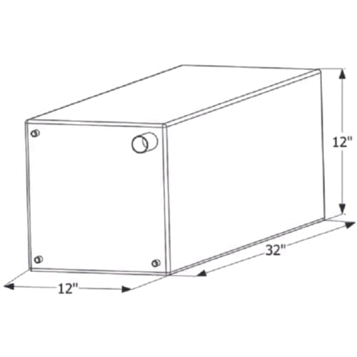 ICON Not Qualified for Free Shipping ICON Fresh Water Tank 32" x 12" x 12" 20-Gallon #12736