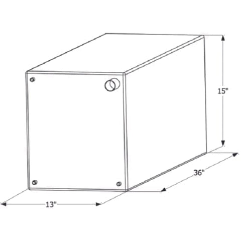 ICON Not Qualified for Free Shipping ICON Fresh Water Tank 36" x 15" x 13" 30-Gallon #12727