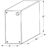 ICON Not Qualified for Free Shipping ICON Fresh Water Tank 36" x 16" x 8" 20-Gallon #12732