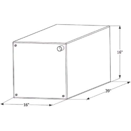 ICON Not Qualified for Free Shipping ICON Fresh Water Tank 39" x 16" x 16" 39-Gallon #12725