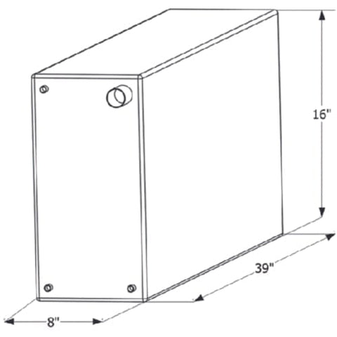 ICON Not Qualified for Free Shipping ICON Fresh Water Tank 39" x 16" x 8" 20-Gallon #12724