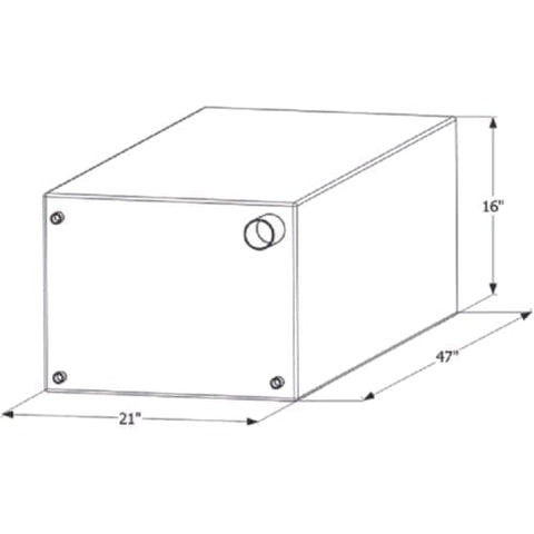 ICON Not Qualified for Free Shipping ICON Fresh Water Tank 47" x 16" x 21" 63-Gallon #12720