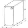 ICON Not Qualified for Free Shipping ICON Fresh Water Tank 48" x 16" x 8" 25-Gallon #12733
