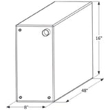 ICON Not Qualified for Free Shipping ICON Fresh Water Tank 48" x 16" x 8" 25-Gallon #12733
