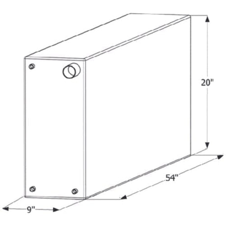 ICON Not Qualified for Free Shipping ICON Fresh Water Tank 54" x 20" x 9" 39-Gallon #12714