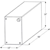ICON Not Qualified for Free Shipping ICON Fresh Water Tank 58" x 16" x 10" 38-Gallon #12721