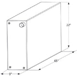 ICON Not Qualified for Free Shipping ICON Fresh Water Tank 65" x 22" x 9" 51-Gallon #12722