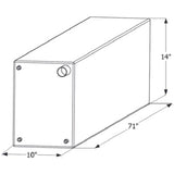 ICON Not Qualified for Free Shipping ICON Fresh Water Tank 71" x 14" x 10" 41-Gallon #12715