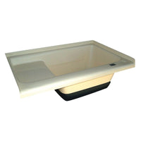 ICON Not Qualified for Free Shipping ICON Sit-In Step Tub TU500RH Right Hand Drain Colonial White #00475