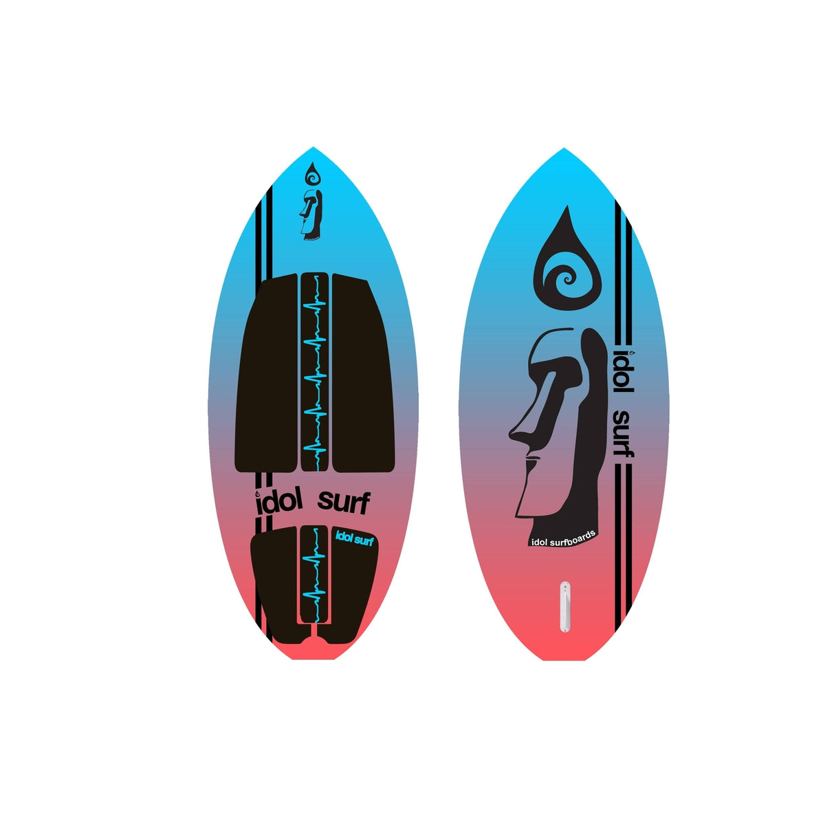 Idol Surf Not Qualified for Free Shipping Idol Surf Catalyst Skim-Style Wake Surfboard 58" #22-70-58
