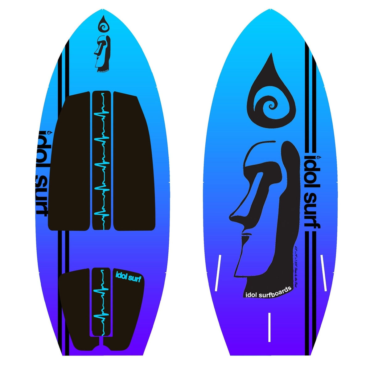 Idol Surf Not Qualified for Free Shipping Idol Surf Shaka Wake Surfboard 4'2" #22-10-42
