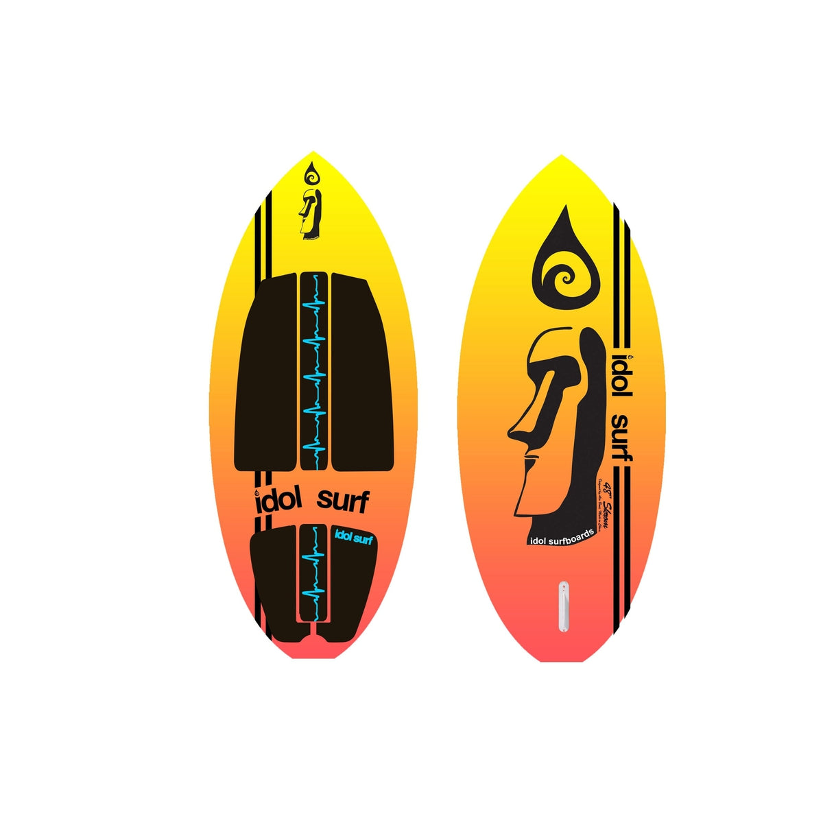 Idol Surf Not Qualified for Free Shipping Idol Surf Skrom Skim-Style Wake Surfboard 48" #22-45-48