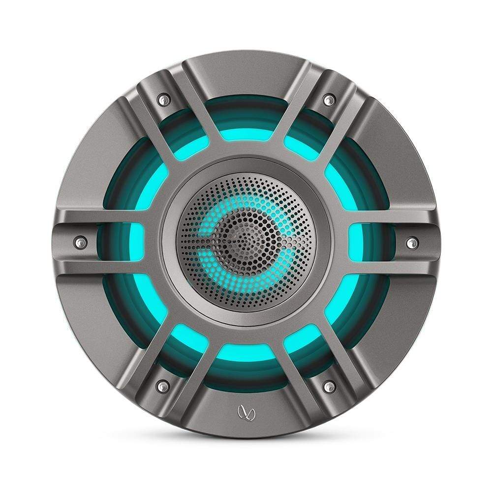 Infinity 8" Coaxial Marine RGB Speakers Titanium Kappa #KAPPA8135M
