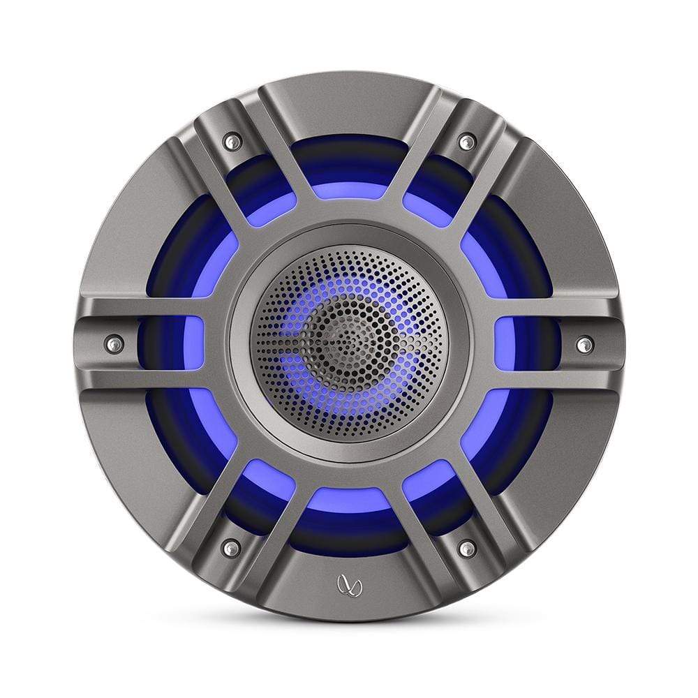 Infinity 8" Coaxial Marine RGB Speakers Titanium Kappa #KAPPA8135M
