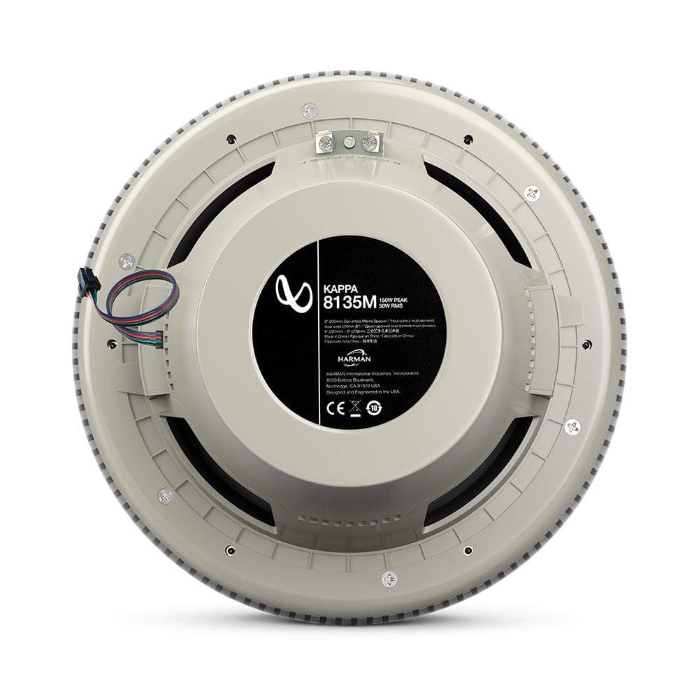 Infinity 8" Coaxial Marine RGB Speakers Titanium Kappa #KAPPA8135M