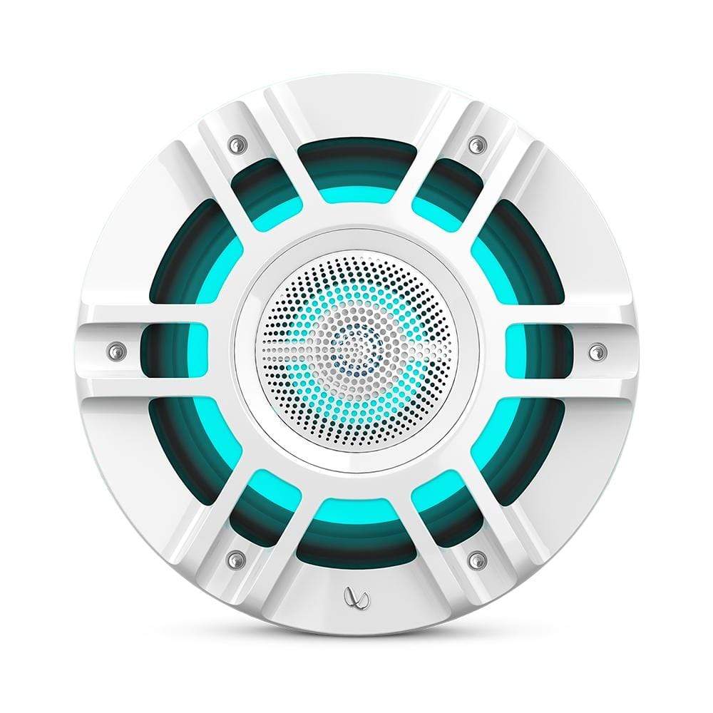 Infinity 8" Coaxial Marine RGB Speakers White Kappa Series #KAPPA8130M