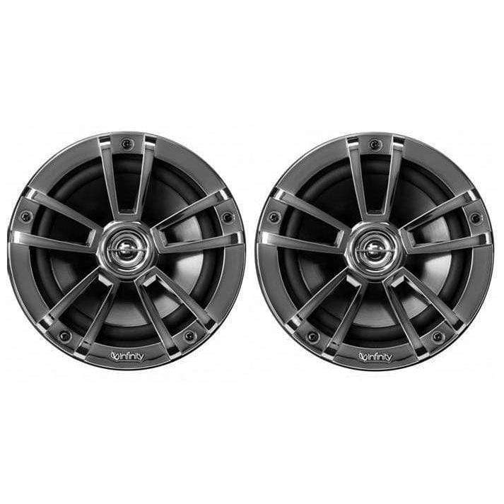 Infinity Qualifies for Free Shipping Infinity Bulk Speaker Pair Black and Chrome No Screws or Wire #622MB
