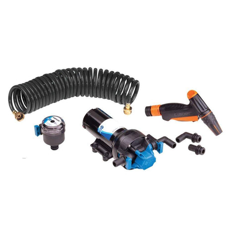 Jabsco Qualifies for Free Shipping Jabsco Automatic Washdown Pump w/Hosecoil 6.0 GPM 70 PSI 12v #82906-0092