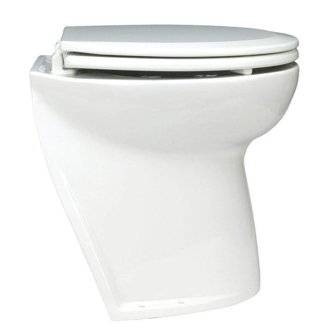 Jabsco Deluxe Flush Electric Toilet Fresh Water Angle Back #58020-1012