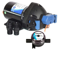 Jabsco Qualifies for Free Shipping Jabsco General Purpose Pump 3.5 GPM 25 PSI 12v & Strainer #32601-0092