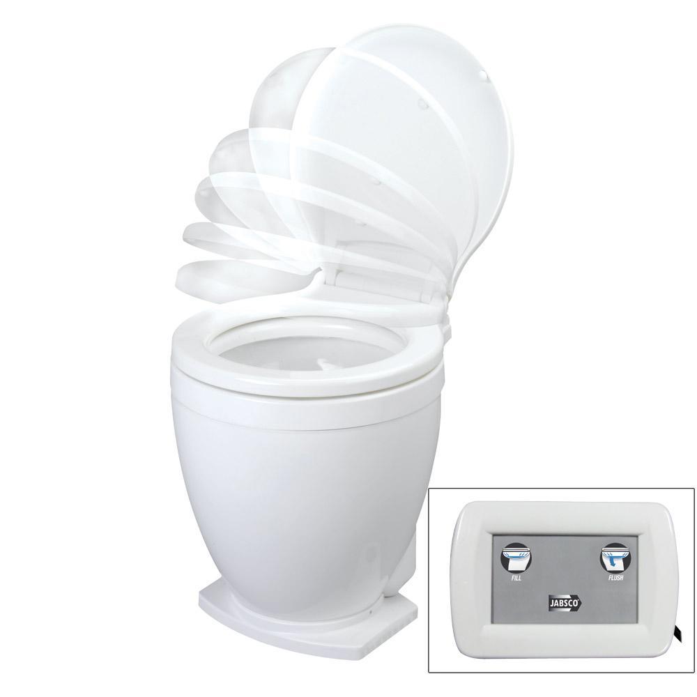 Jabsco Qualifies for Free Shipping Jabsco Lite Flush 24v Electric Toilet with Control Panel #58500-1024